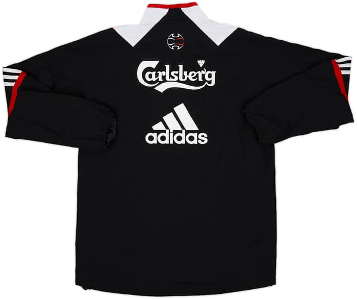 2007-08 Liverpool adidas 1/4 Zip Drill Top - 7/10 - (S)