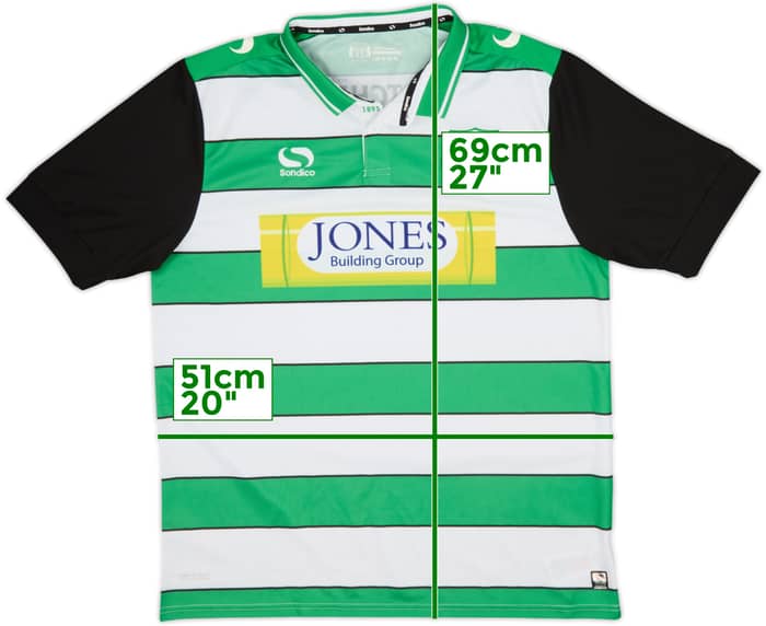 2016-17 Yeovil Town Home Shirt Jo Somerset #54 - 9/10 - (L)