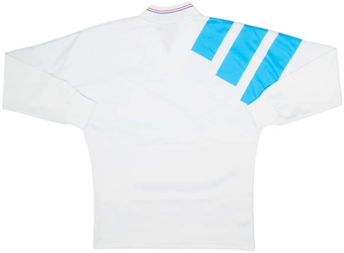 1991-92 Olympique Marseille Home L/S Shirt - 8/10 - (L)