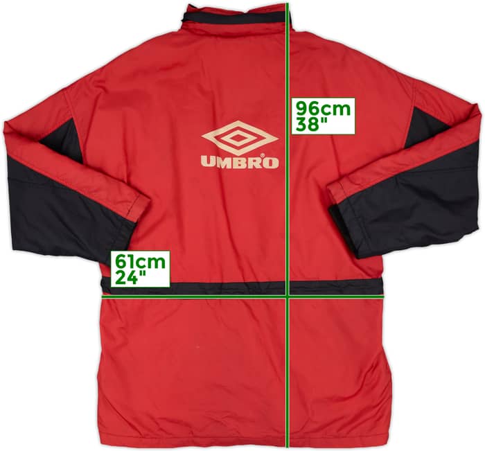 1994-95 Ajax Umbro Padded Bench Coat - 7/10 - (XL)