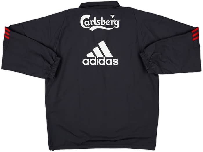 2009-10 Liverpool adidas 1/4 Zip Drill Top - 10/10 - (L)