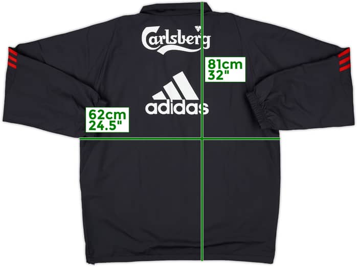 2009-10 Liverpool adidas 1/4 Zip Drill Top - 10/10 - (L)