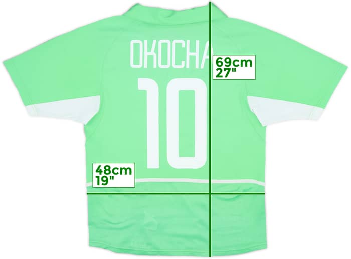 2002-04 Nigeria Home Shirt Okocha #10 - 10/10 - (S)