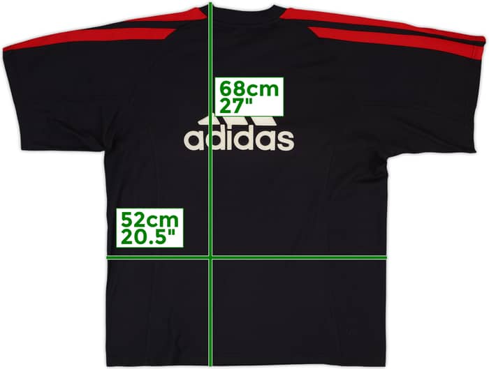 2001-02 AC Milan adidas Training Shirt - 8/10 - (S)