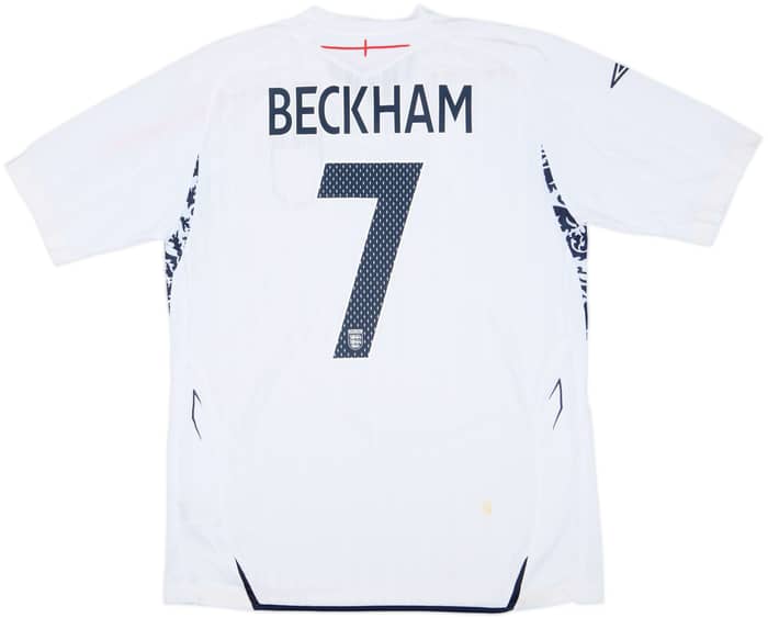 2007-09 England Home Shirt Beckham #7 (L)