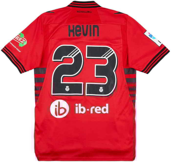 2013-14 Mallorca Match Issue Home Shirt Kevin #23