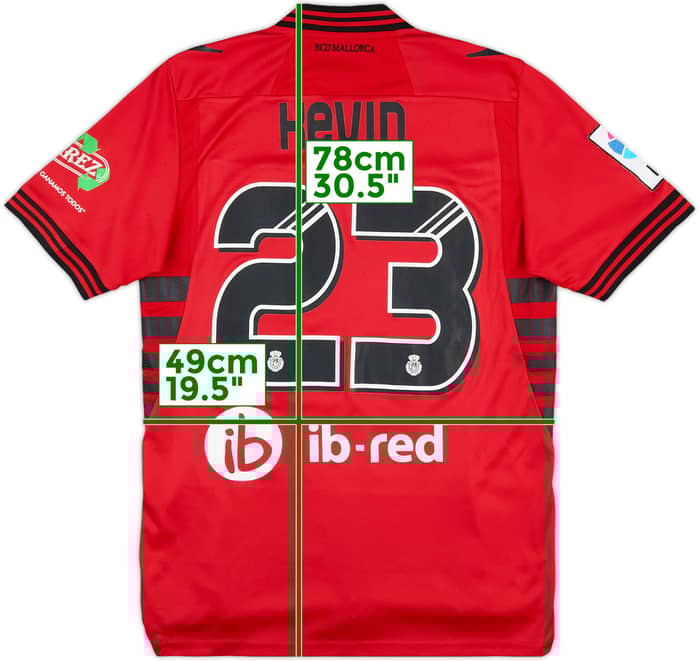 2013-14 Mallorca Match Issue Home Shirt Kevin #23