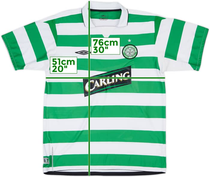 2004-05 Celtic Home Shirt Lennon #18 - 6/10 - (L)