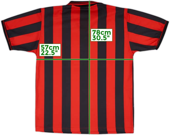 1996-97 AC Milan Home Shirt - 9/10 - (XL)