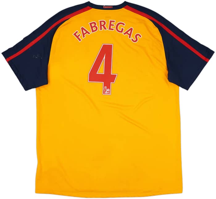 2008-09 Arsenal Away Shirt Fabregas #4 - 6/10 - (XXL)