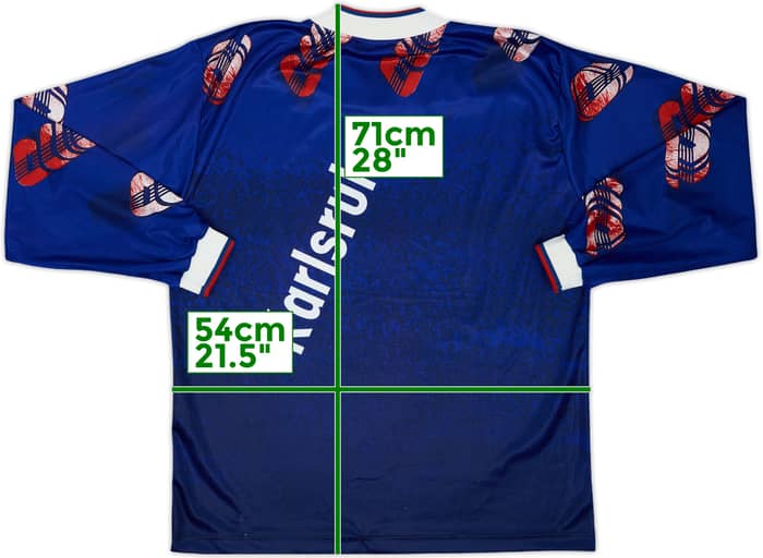 1994-95 Karlsruher Away L/S Shirt - 8/10 - (M)