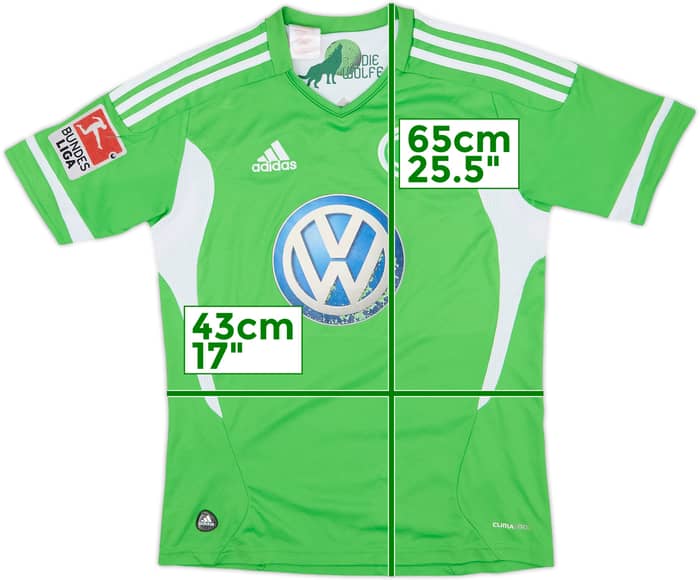 2011-12 Wolfsburg Home Shirt Hasebe #13 - 5/10 - (L.Boys)