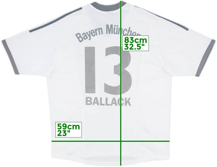 2002-03 Bayern Munich Away Shirt Ballack #13 - 6/10 - (XL)