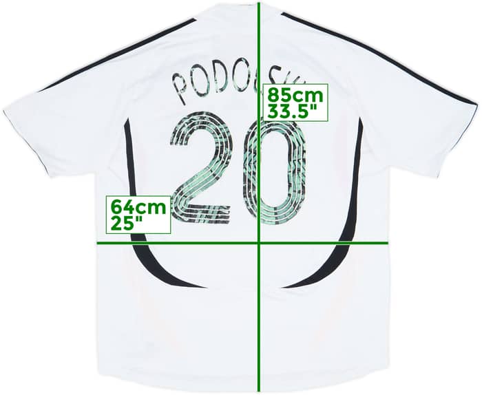 2005-07 Germany Home Shirt Podolski #20 - 4/10 - (XXL)