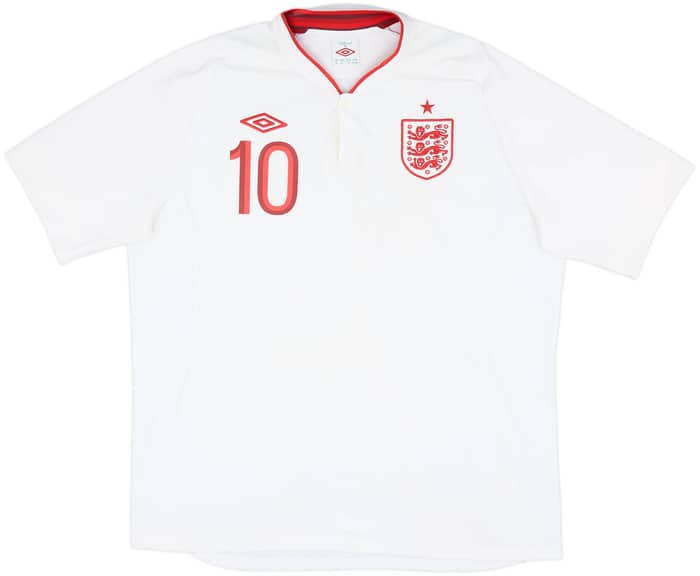 2012-13 England Home Shirt Rooney #10 - 7/10 - (XL)