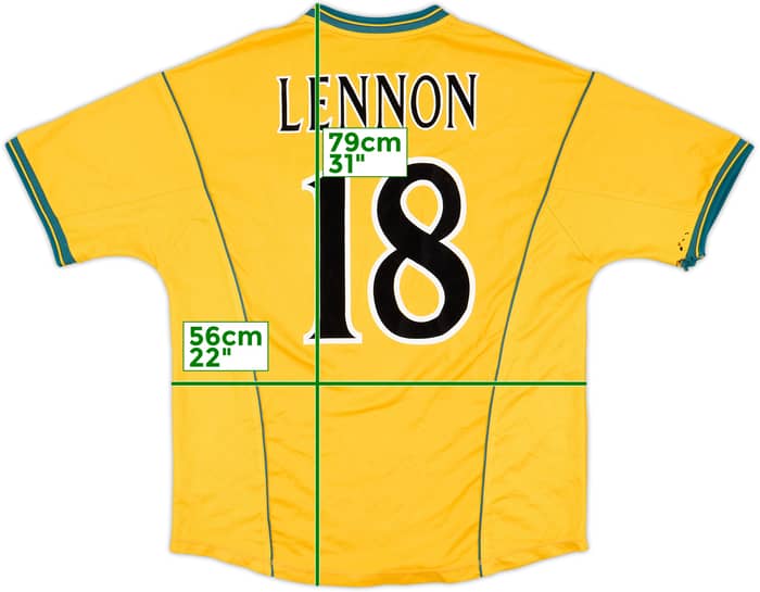 2000-02 Celtic Away Shirt Lennon #18 - 5/10 - (XL)