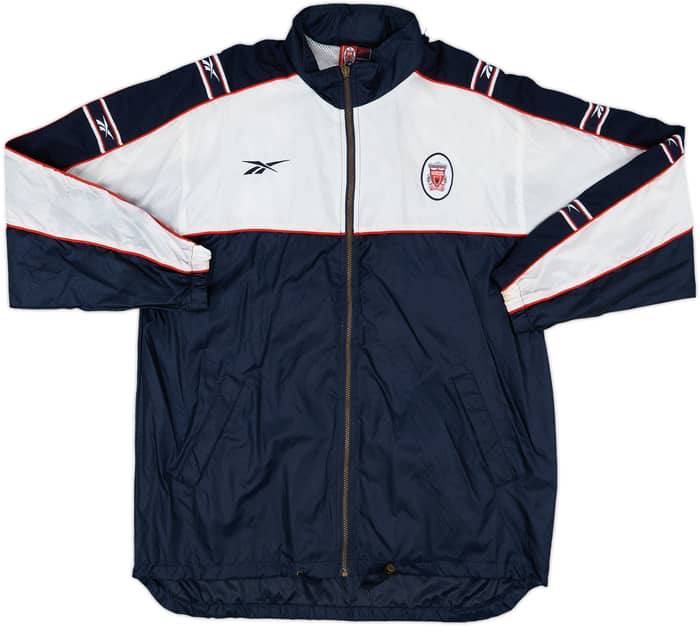1996-97 Liverpool Reebok Hooded Rain Jacket - 8/10 - (L)