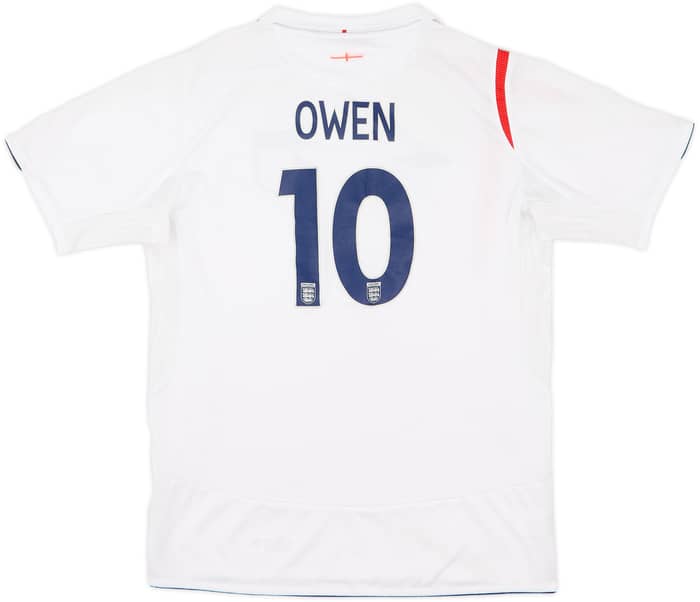 2005-07 England Home Shirt Owen #10 - 6/10 - (XL.Boys)