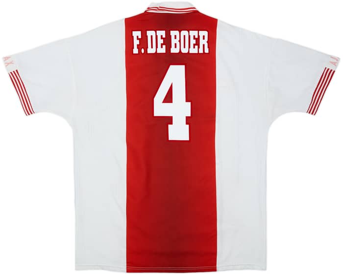 1997-98 Ajax Home Shirt F.De Boer #4 - 7/10 - (XL)