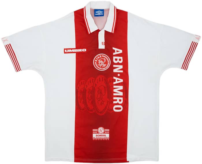 1997-98 Ajax Home Shirt F.De Boer #4 - 7/10 - (XL)