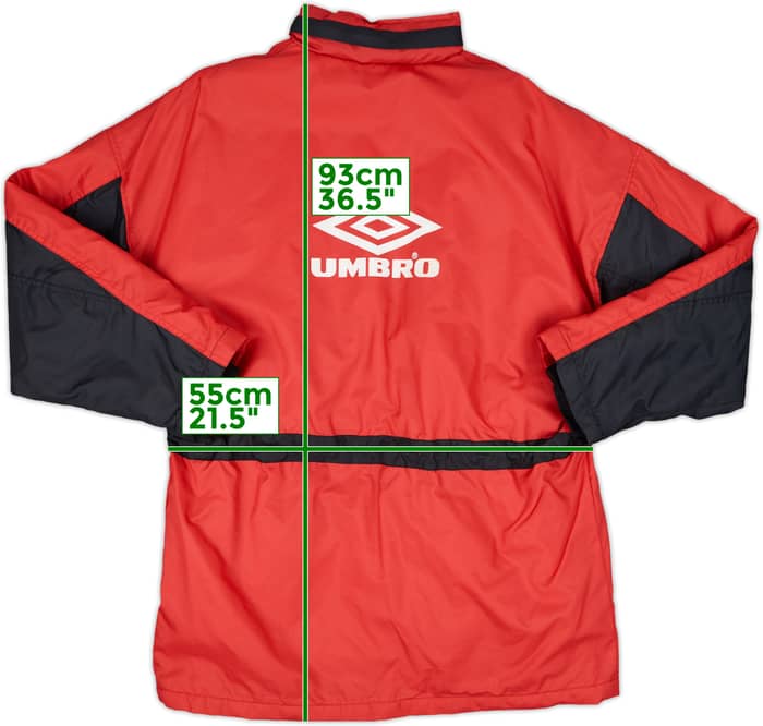 1994-95 Ajax Umbro Padded Bench Coat - 9/10 - (M)