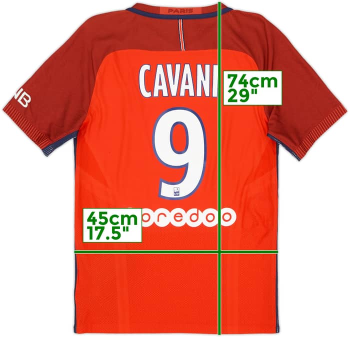 2016-17 Paris Saint-Germain Authentic Away Shirt Cavani #9 (S)