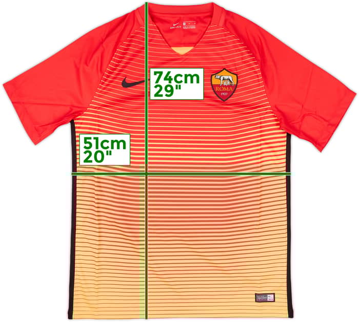 2016-17 Roma Third Shirt Dzeko #9 (M)