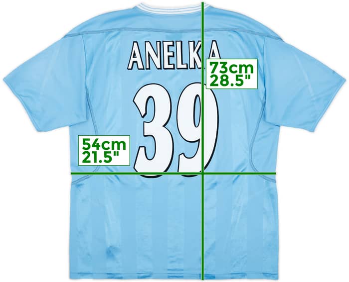2003-04 Manchester City Home Shirt Anelka #39 - 6/10 - (L)