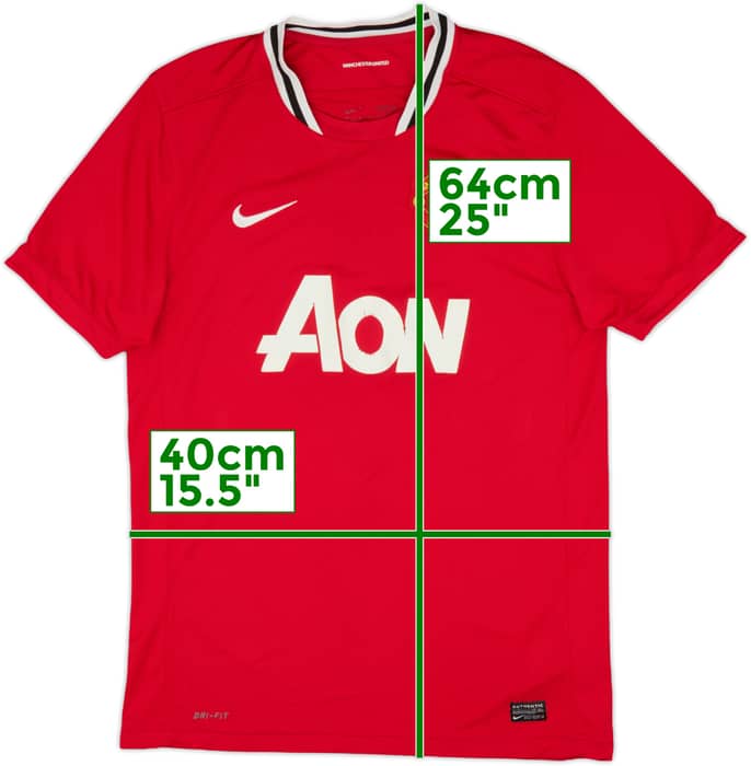 2011-12 Manchester United Home Shirt Rooney #10 - 6/10 - (L)