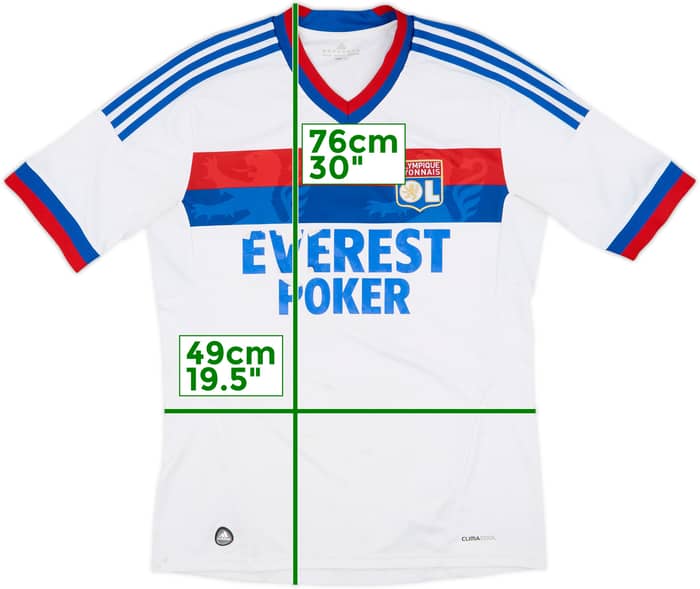 2011-12 Lyon Home Shirt M.Bastos #11 - 4/10 - (M)