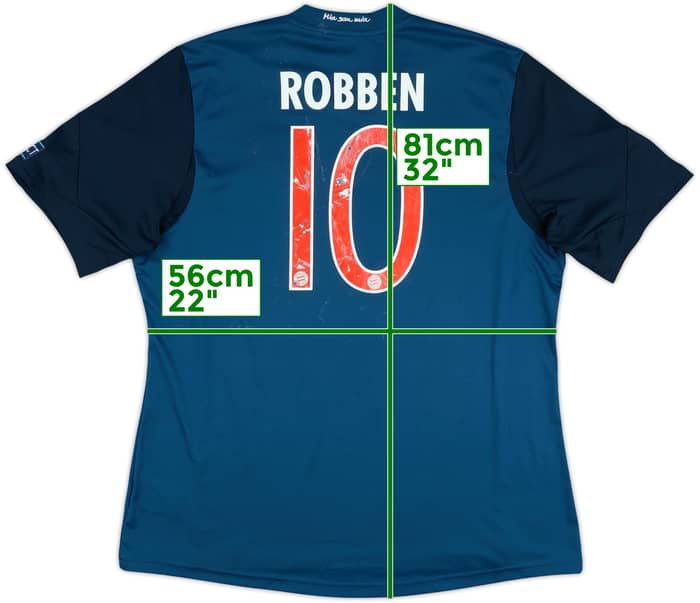2013-14 Bayern Munich Third Shirt Robben #10 - 5/10 - (XL)