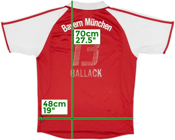 2003-04 Bayern Munich Home Shirt Ballack #13 - 4/10 - (XL.Boys)