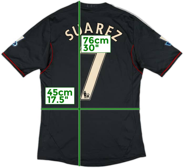 2011-12 Liverpool Away Shirt Suarez #7 - 4/10 - (S)