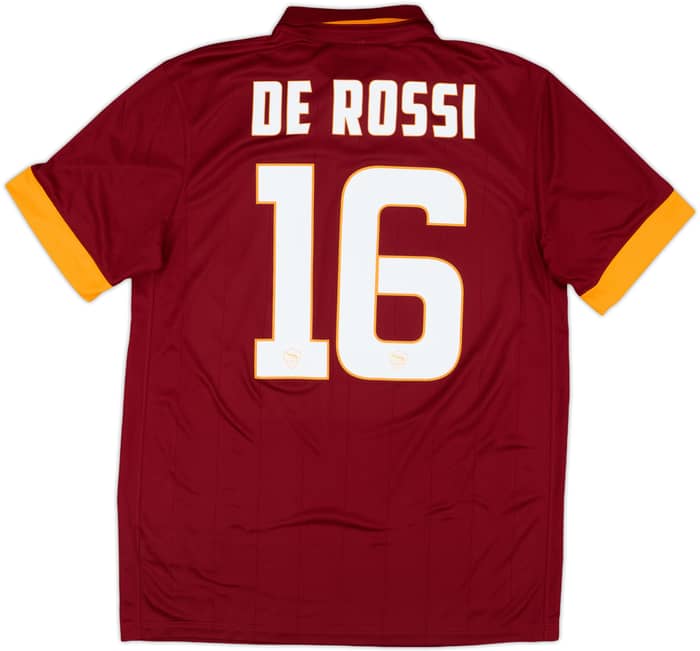 2015-16 Roma Home Shirt De Rossi #16 - 10/10 - (M)