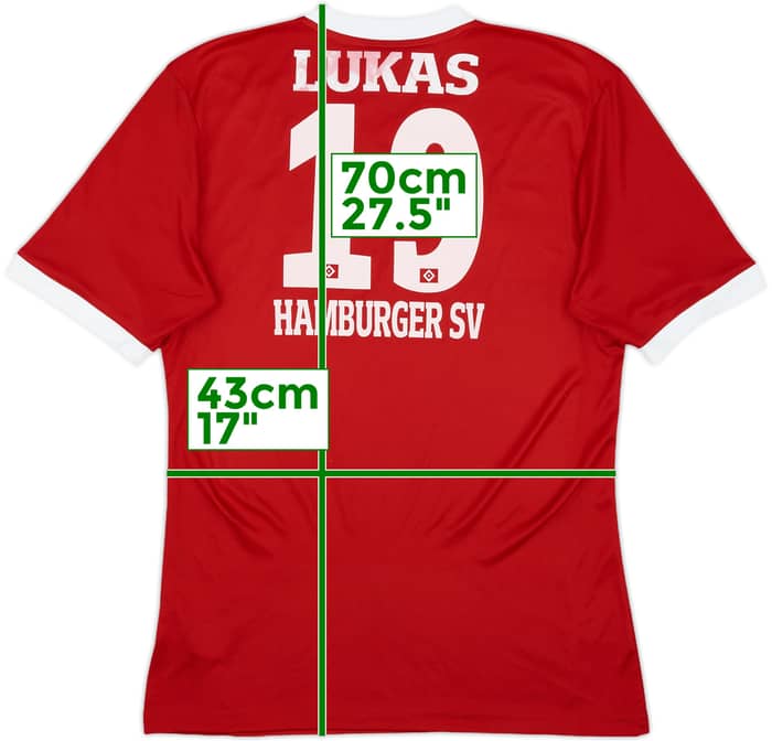 2016-17 Hamburg adidas Football School Training Shirt Lukas #19 - 7/10 - (S)