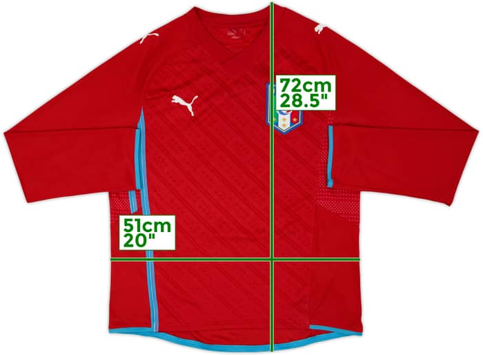 2009-10 Italy GK Red Shirt - 8/10 - (M)
