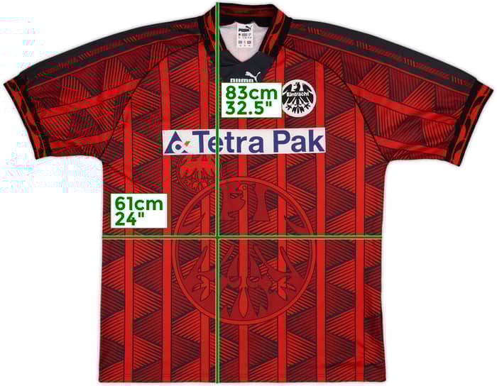 1995-96 Eintracht Frankfurt Home Shirt - 7/10 - (XL)