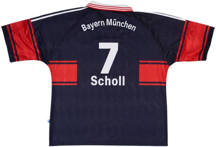 1997-99 Bayern Munich Home Shirt Scholl #7 - 8/10 - (XXL)