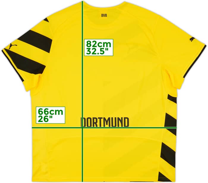 2014-15 Borussia Dortmund Home Shirt - 8/10 - (3XL)