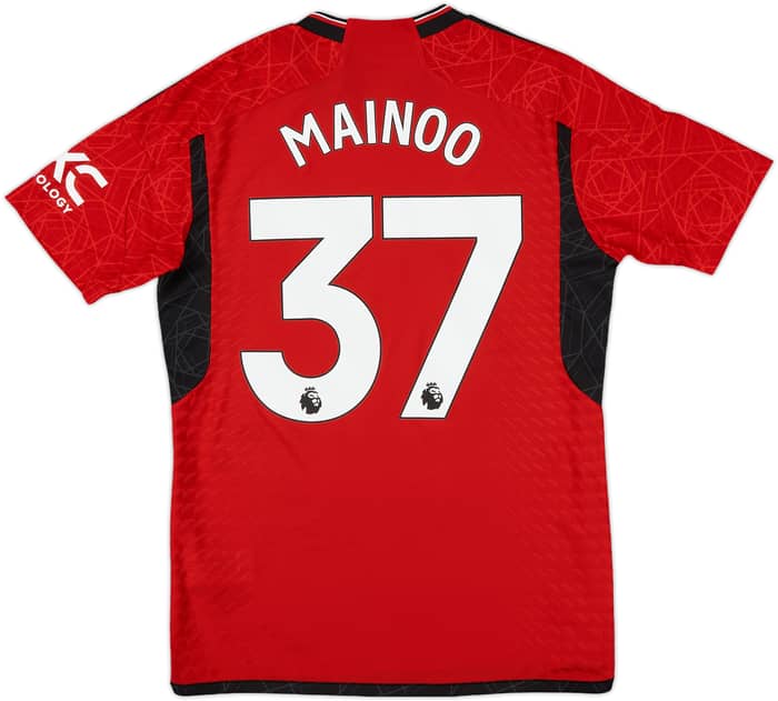 2023-24 Manchester United Authentic Home Shirt Mainoo #37 - 10/10 - (M)
