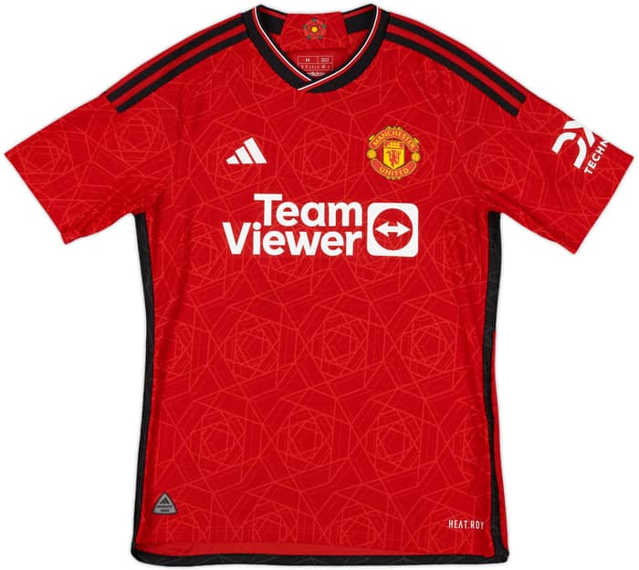 2023-24 Manchester United Authentic Home Shirt Mainoo #37 - 10/10 - (M)