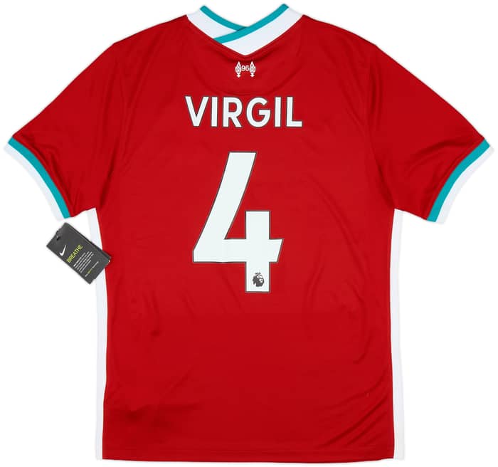 2020-21 Liverpool Home Shirt Virgil #4 (M)
