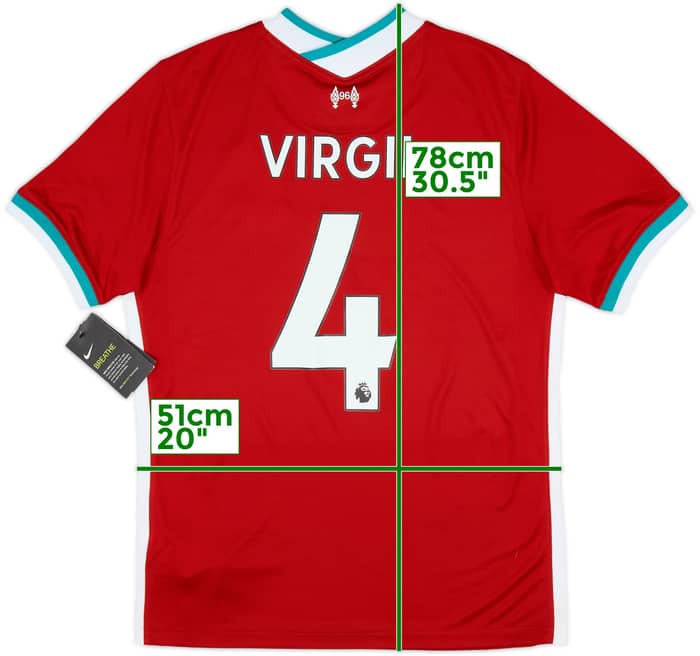 2020-21 Liverpool Home Shirt Virgil #4 (M)