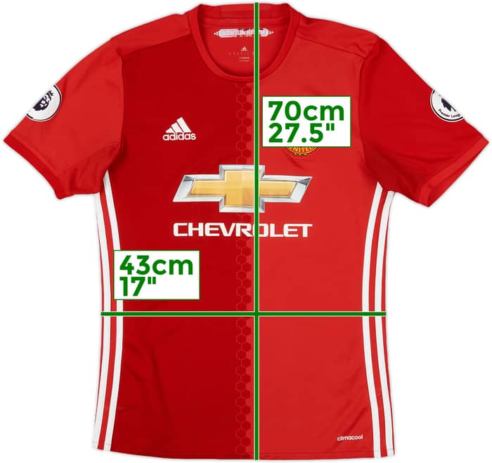 2016-17 Manchester United Home Shirt Ibrahimovic #9 - 6/10 - (S)