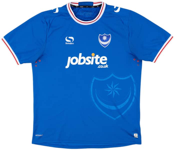 2017-18 Portsmouth Home Shirt - 7/10 - (XL)