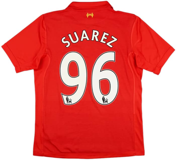 2012-13 Liverpool Home Shirt Suarez #96 - 7/10 - (M)