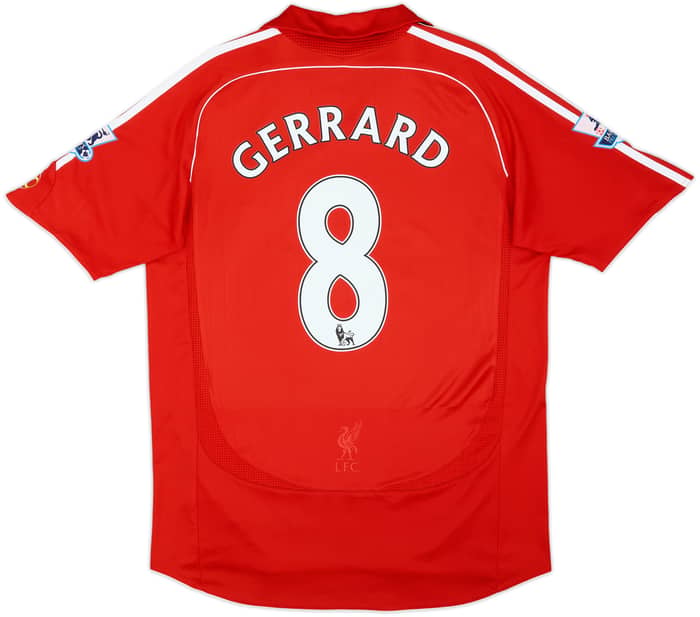 2006-08 Liverpool Home Shirt Gerrard #8 - 6/10 - (M)