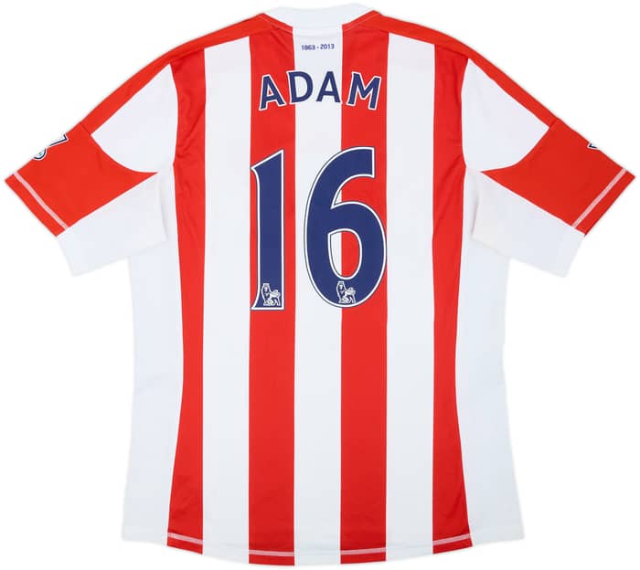 2012-13 Stoke 150 Years Home Shirt Adam #16 - 6/10 - (L)