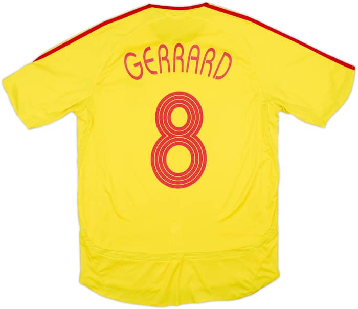 2006-07 Liverpool Away Shirt Gerrard #8 - 5/10 - (M)