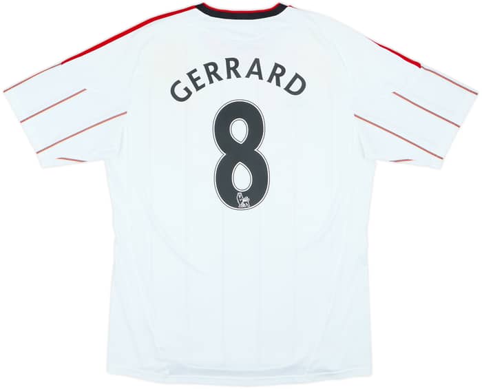 2010-11 Liverpool Away Shirt Gerrard #8 - 5/10 - (L)